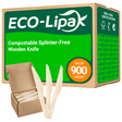 Compostable Splinter - Free Wooden Fork, Knife & Spoon Cutlery Set｜BPA - Free, Non - toxic - ECOlipak