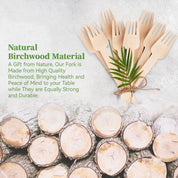 Compostable Splinter - Free Wooden Fork, Knife & Spoon Cutlery Set｜BPA - Free, Non - toxic - ECOlipak