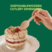 Compostable Splinter - Free Wooden Fork, Knife & Spoon Cutlery Set｜BPA - Free, Non - toxic - ECO - Lipak