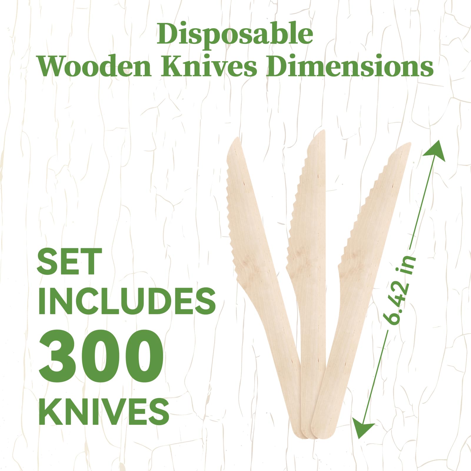 Compostable Splinter - Free Wooden Fork, Knife & Spoon Cutlery Set｜BPA - Free, Non - toxic - ECOlipak
