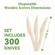 Compostable Splinter - Free Wooden Fork, Knife & Spoon Cutlery Set｜BPA - Free, Non - toxic - ECOlipak