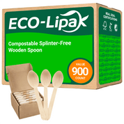 Compostable Splinter - Free Wooden Fork, Knife & Spoon Cutlery Set｜BPA - Free, Non - toxic - ECOlipak