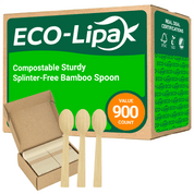 Compostable Sturdy Splinter - Free Fork, Knife & Spoon Bamboo Cutlery｜BPA - Free, Non - toxic - ECOlipak