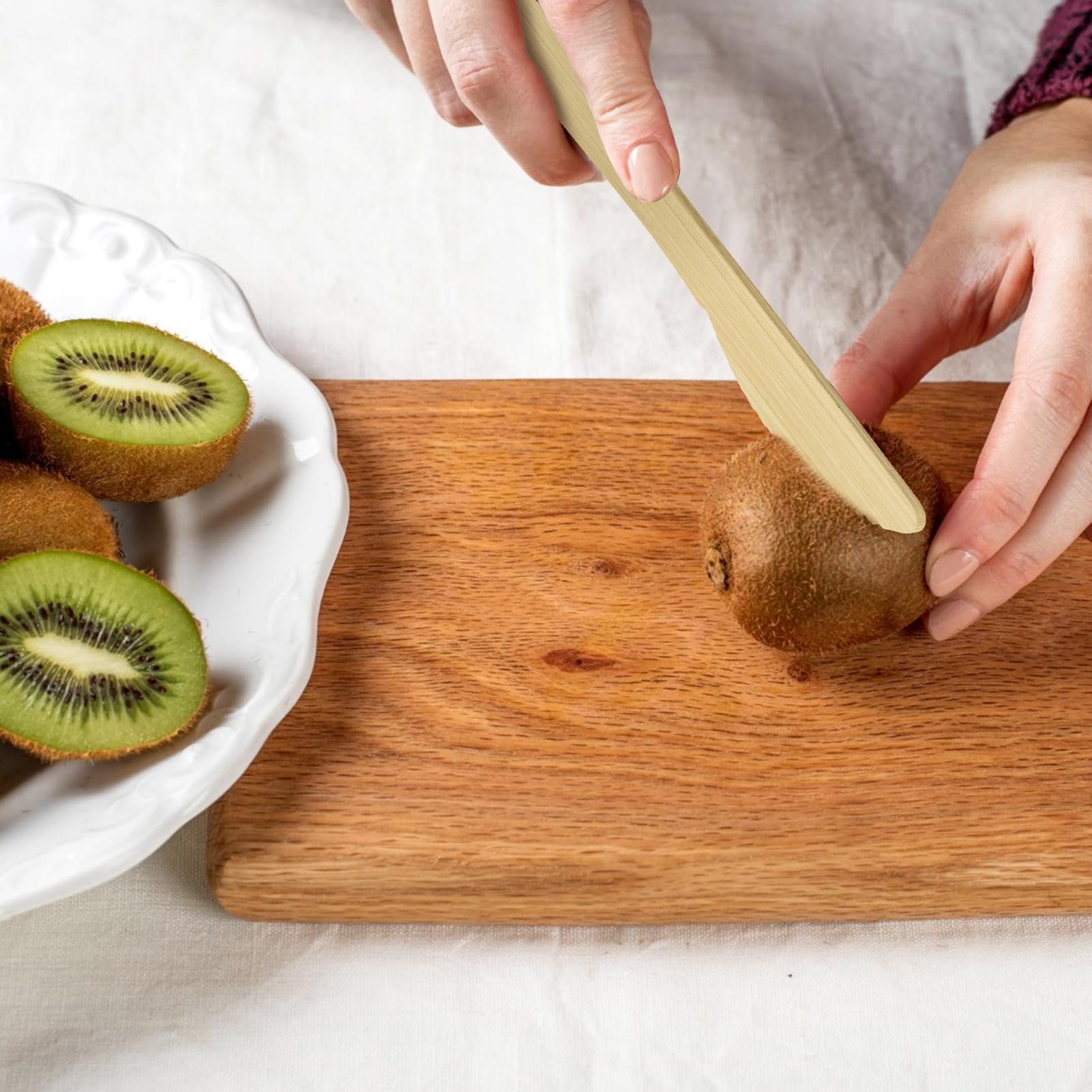 Compostable Sturdy Splinter - Free Fork, Knife & Spoon Bamboo Cutlery｜BPA - Free, Non - toxic - ECOlipak