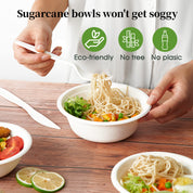 Durable Sugarcane Compostable Bowls｜BPI Certified, BPA - Free - ECOlipak