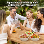 Durable Sugarcane Compostable Bowls｜BPI Certified, BPA - Free - ECOlipak