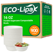Durable Sugarcane Compostable Bowls｜BPI Certified, BPA - Free - ECOlipak