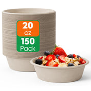 Durable Sugarcane Compostable Bowls｜BPI Certified, BPA - Free - ECOlipak