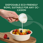 Durable Sugarcane Compostable Bowls｜BPI Certified, BPA - Free - ECOlipak