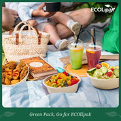 Durable Sugarcane Compostable Bowls｜BPI Certified, BPA - Free - ECOlipak