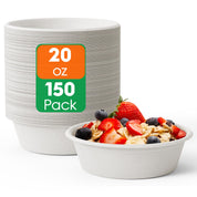 Durable Sugarcane Compostable Bowls｜BPI Certified, BPA - Free - ECOlipak