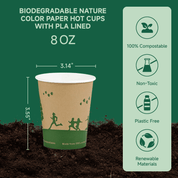 Eco - Friendly Hot Drinking Compostable Cups｜BPA - Free, Plastic - Free - ECO - Lipak