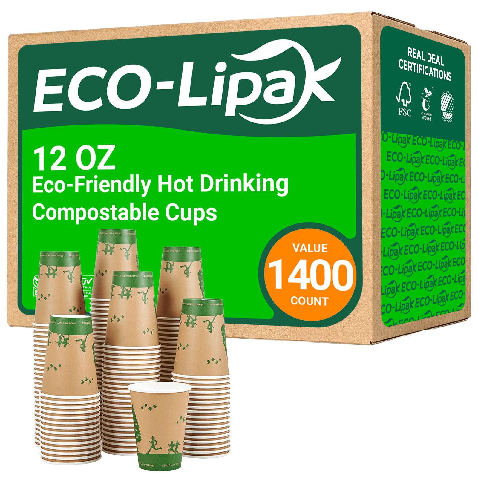 Eco - Friendly Hot Drinking Compostable Cups｜BPA - Free, Plastic - Free - ECOlipak