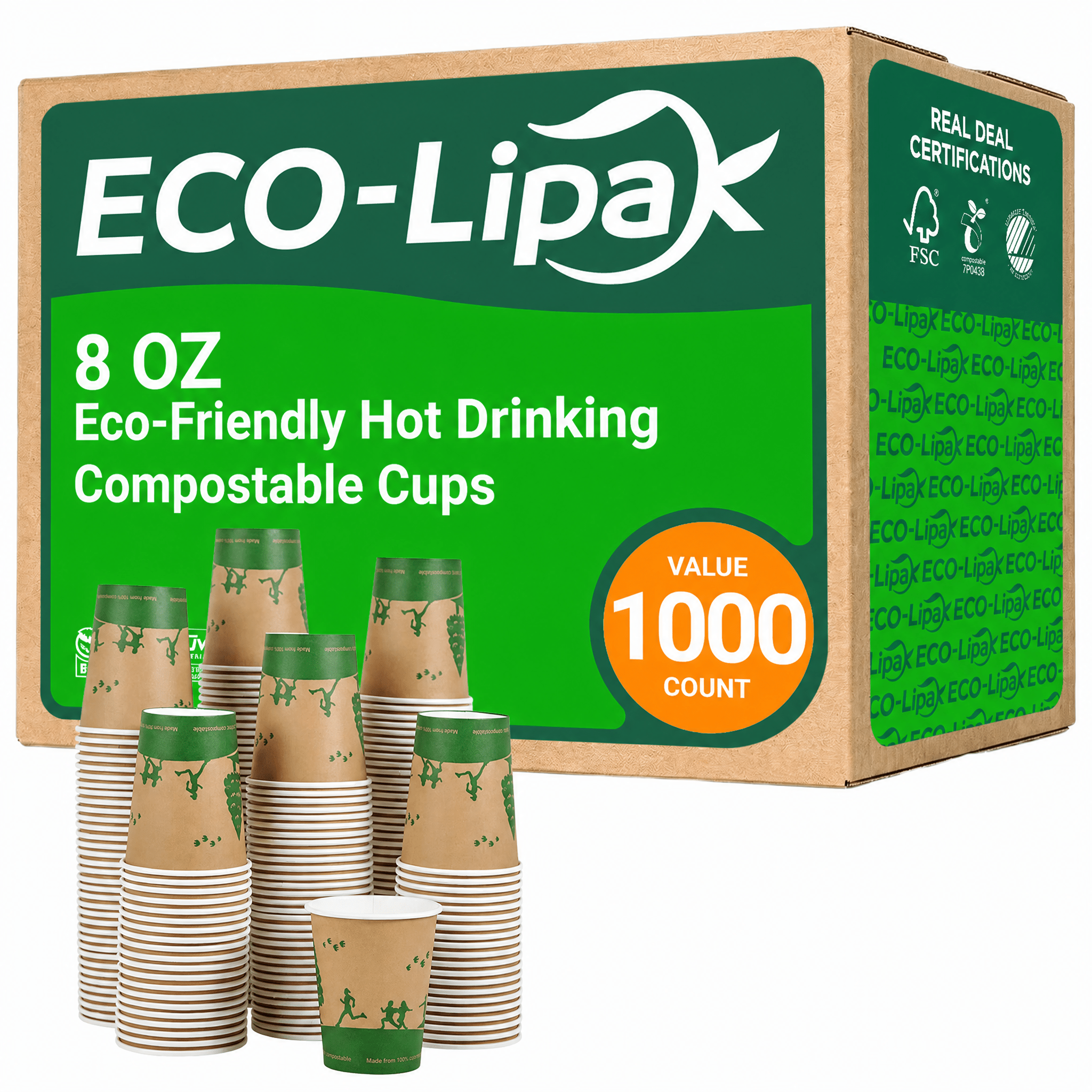Eco-Friendly Hot Drinking Compostable Cups｜BPA-Free, Plastic-Free - ECO-Lipak