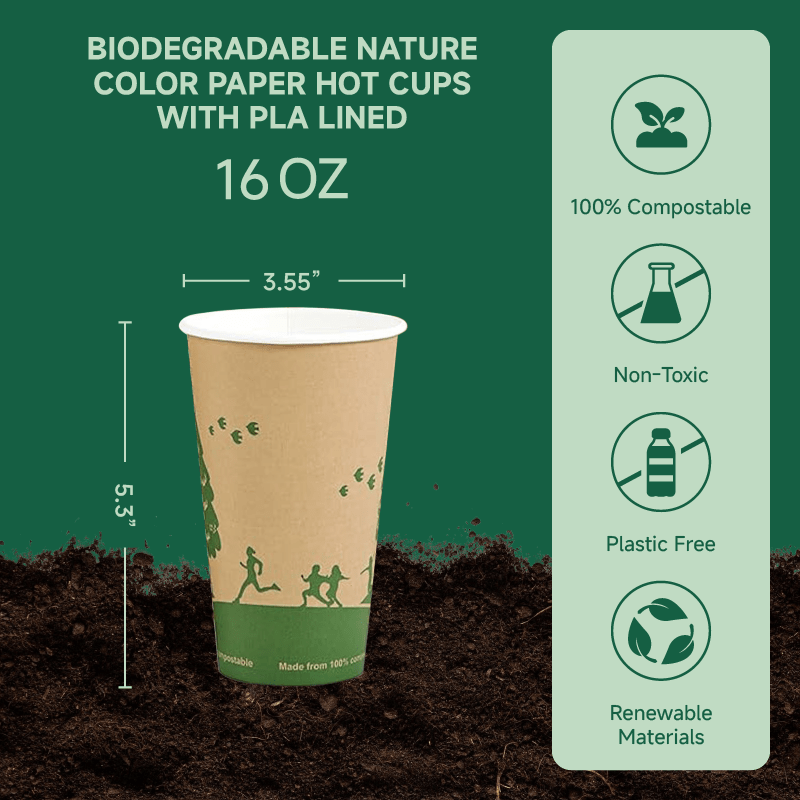 Eco - Friendly Hot Drinking Compostable Cups｜BPA - Free, Plastic - Free - ECO - Lipak