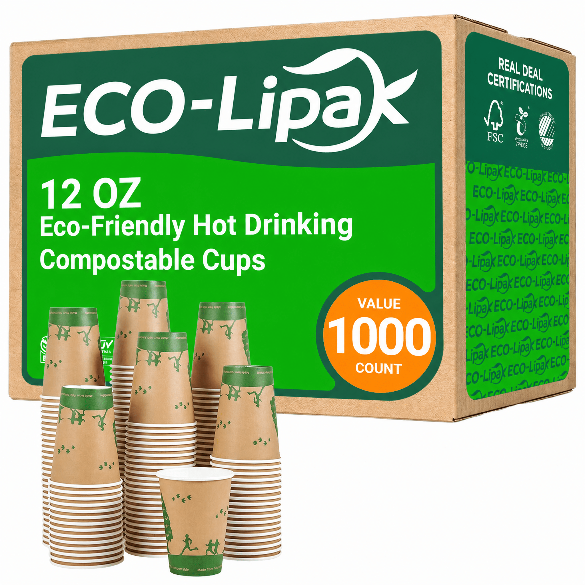 Eco-Friendly Hot Drinking Compostable Cups｜BPA-Free, Plastic-Free - ECO-Lipak