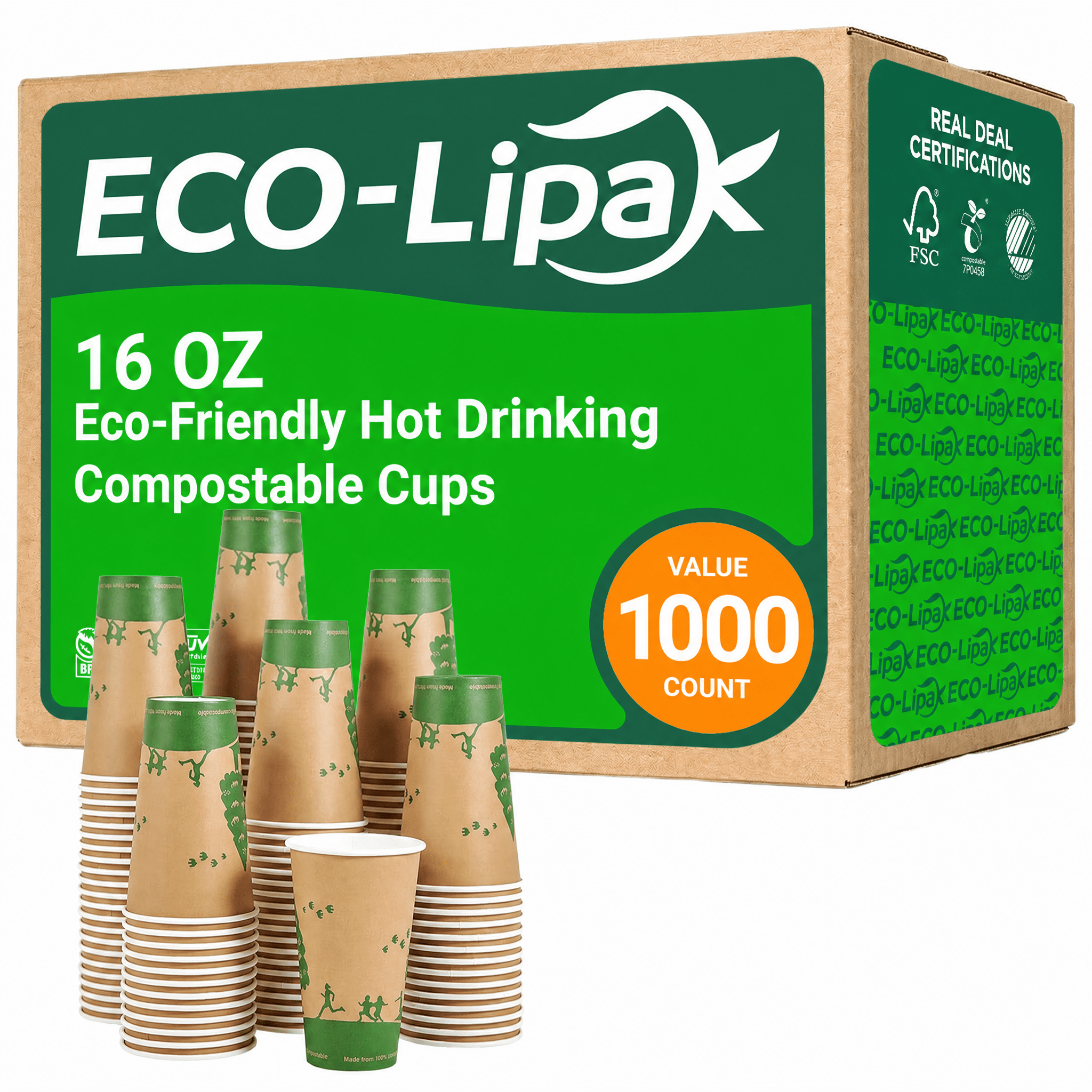 Eco-Friendly Hot Drinking Compostable Cups｜BPA-Free, Plastic-Free - ECO-Lipak
