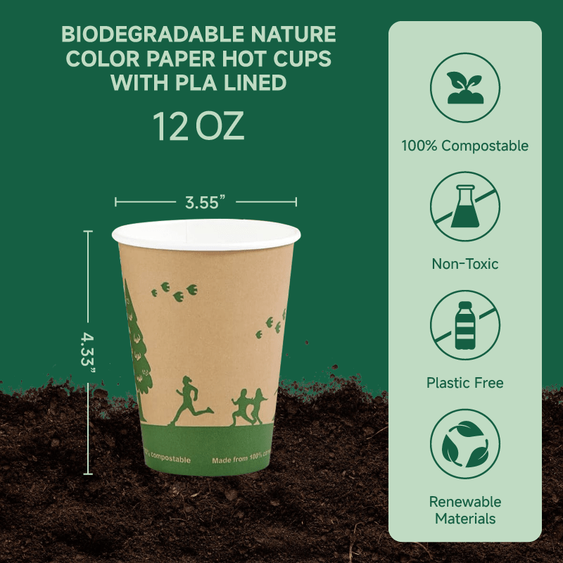 Eco - Friendly Hot Drinking Compostable Cups｜BPA - Free, Plastic - Free - ECO - Lipak