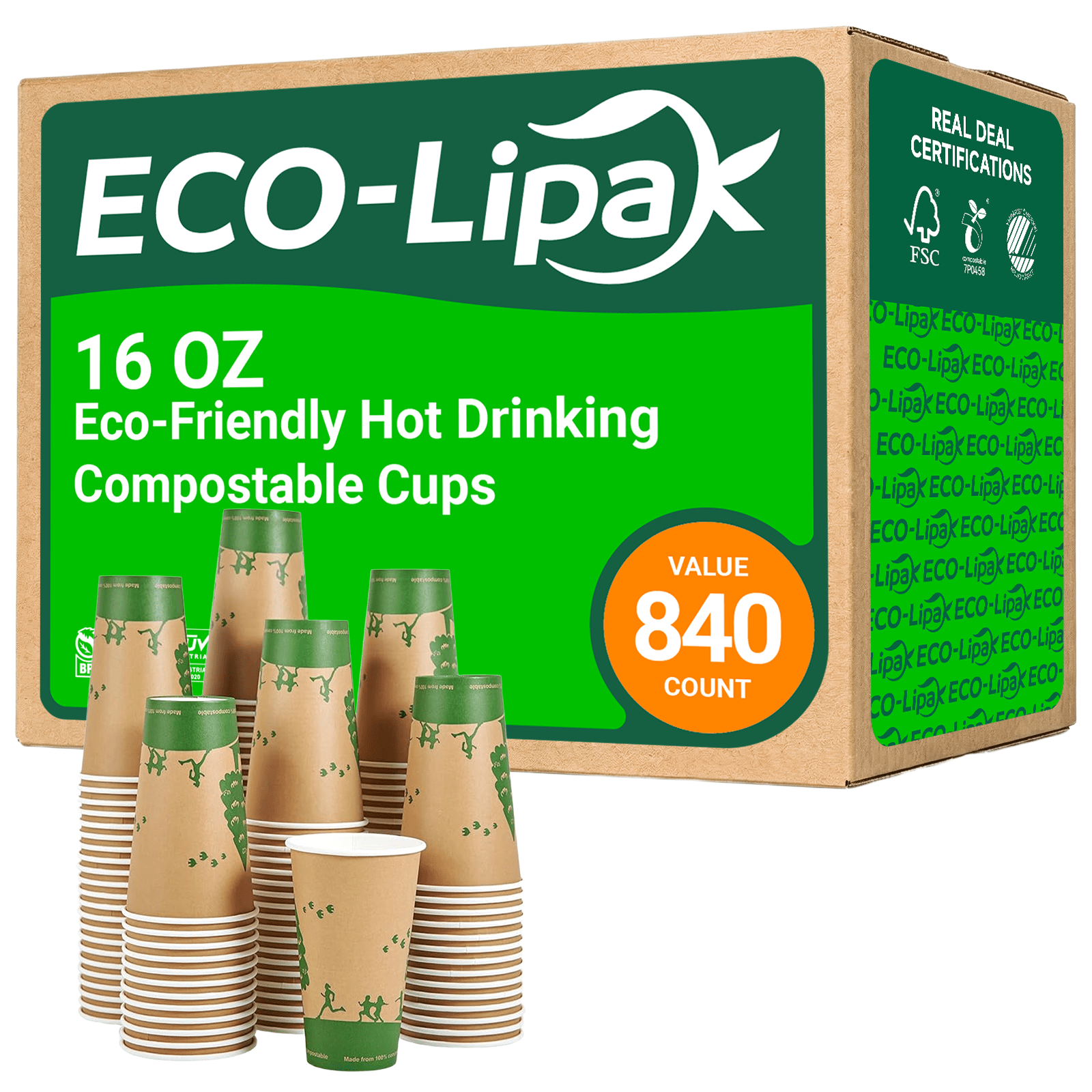 Eco - Friendly Hot Drinking Compostable Cups｜BPA - Free, Plastic - Free - ECOlipak