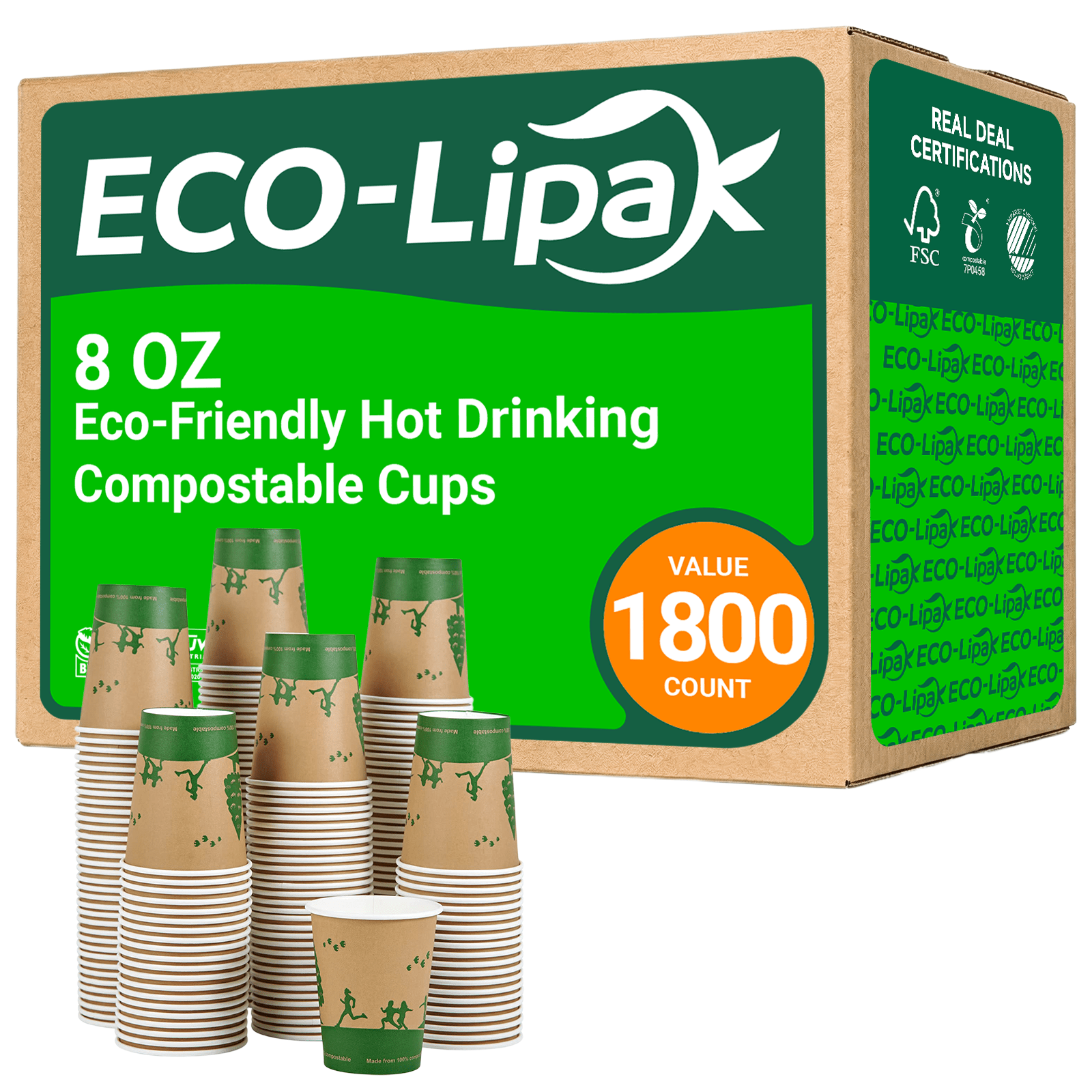 Eco - Friendly Hot Drinking Compostable Cups｜BPA - Free, Plastic - Free - ECOlipak