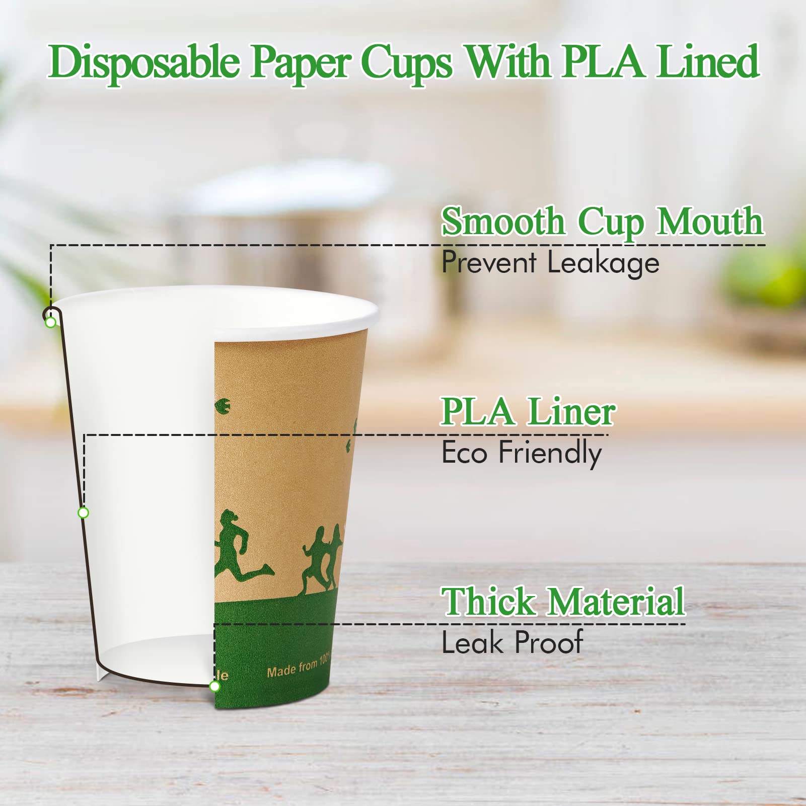 Eco - Friendly Hot Drinking Compostable Cups｜BPA - Free, Plastic - Free - ECOlipak