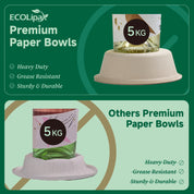 Compostable Sugarcane Wide-rimmed Bowls