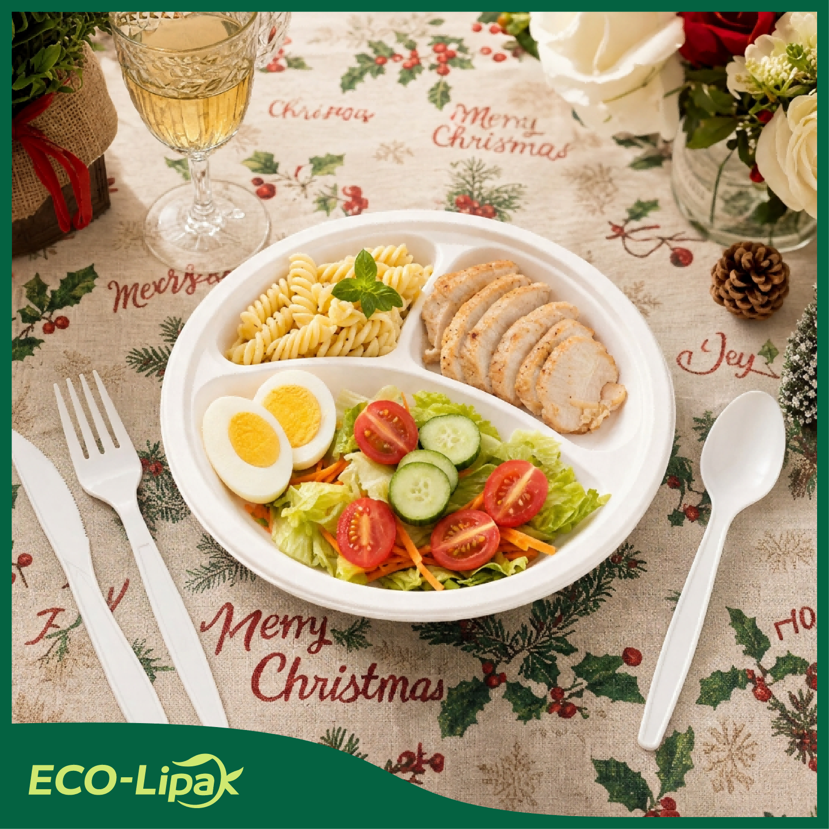 Heavy - Duty Heat - Resistant CPLA Fork, Knife & Spoon Compostable Cutlery｜BPA - Free, Non - toxic - ECO - Lipak