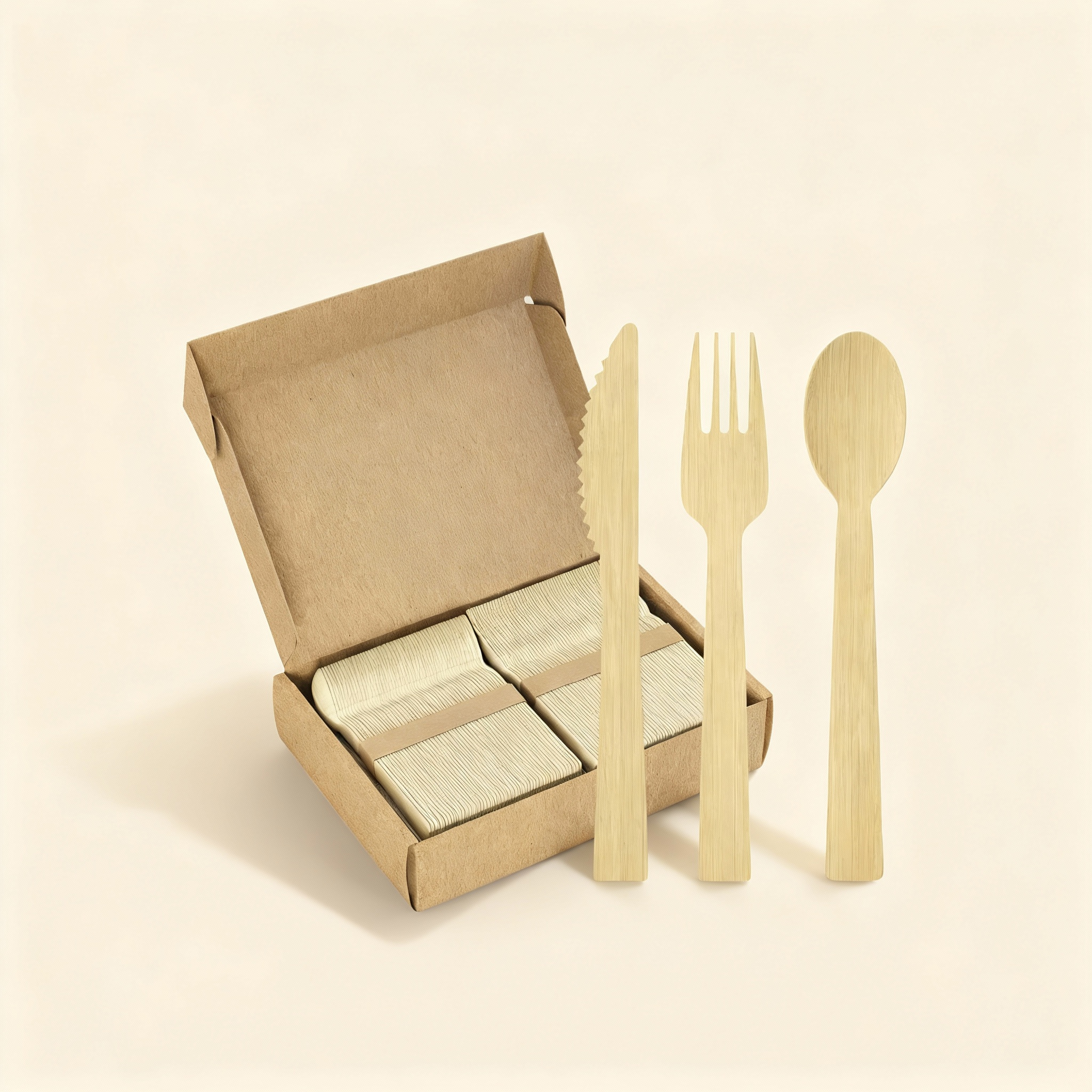 Compostable Wooden Cutlery Set | Non-Toxic, Splinter-Free - ECO-Lipak ...