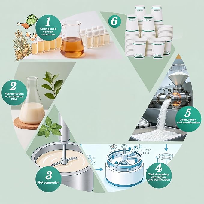 Multi-Size PHA-Lined Hot & Cold Compostable Paper Cups｜BPA-Free, Plastic-Free - ECO-Lipak