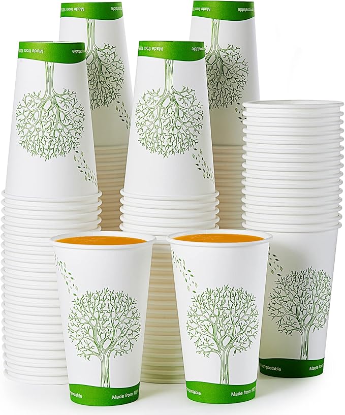 Paper Eco - friendly Compostable Cups｜Leak - Resistant, BPA - Free - ECOlipak