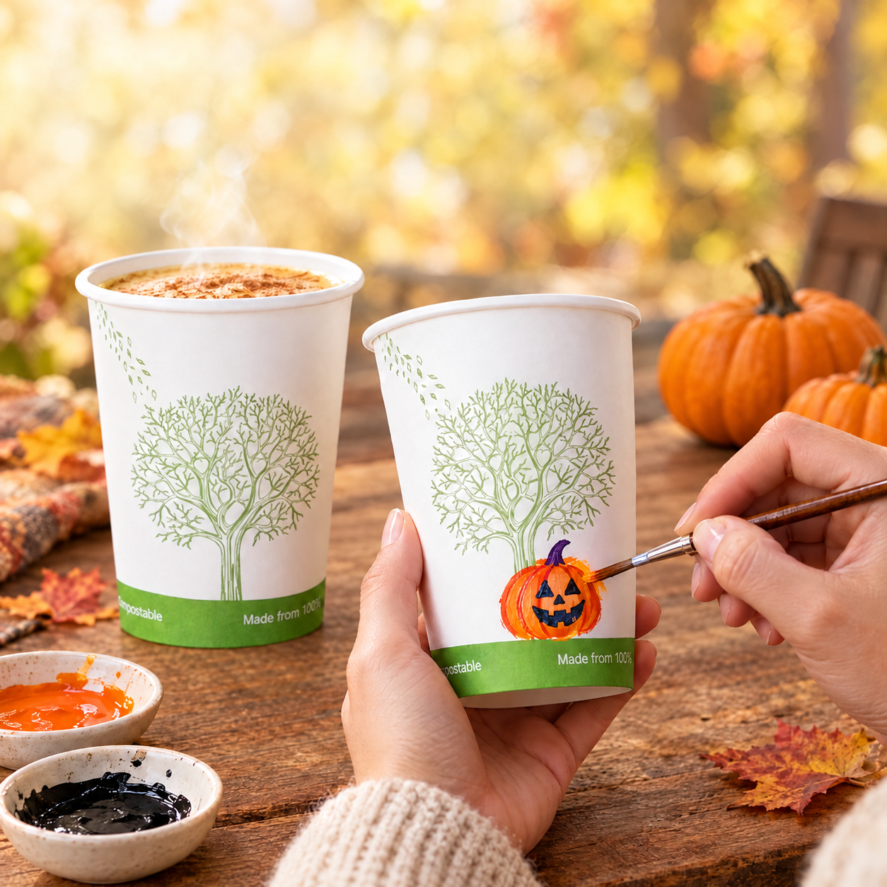 Paper Eco-friendly Compostable Cups｜Leak-Resistant, BPA-Free - ECO-Lipak