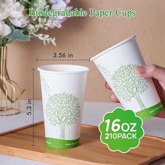 Paper Eco - friendly Compostable Cups｜Leak - Resistant, BPA - Free - ECOlipak