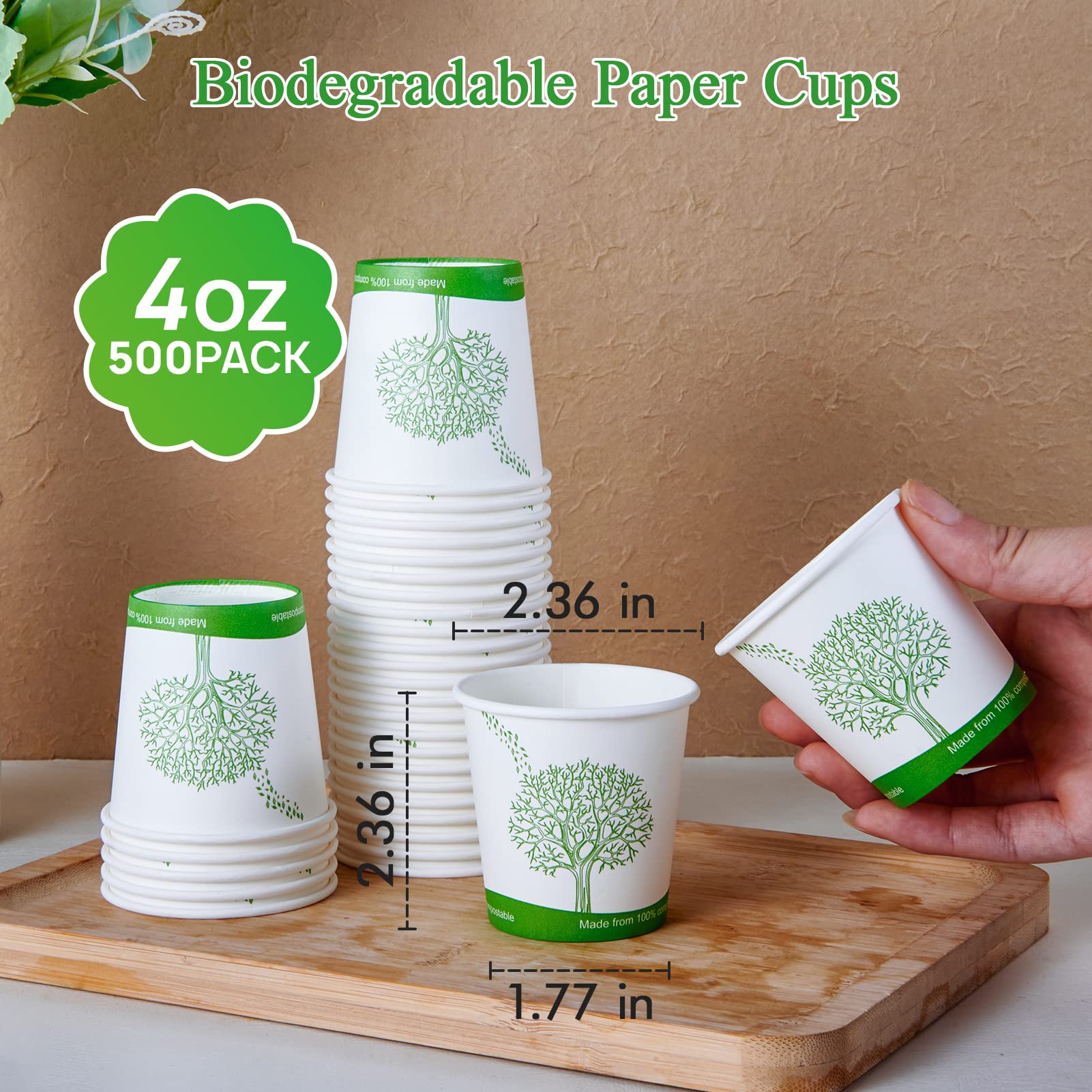 Paper Eco - friendly Compostable Cups｜Leak - Resistant, BPA - Free - ECOlipak