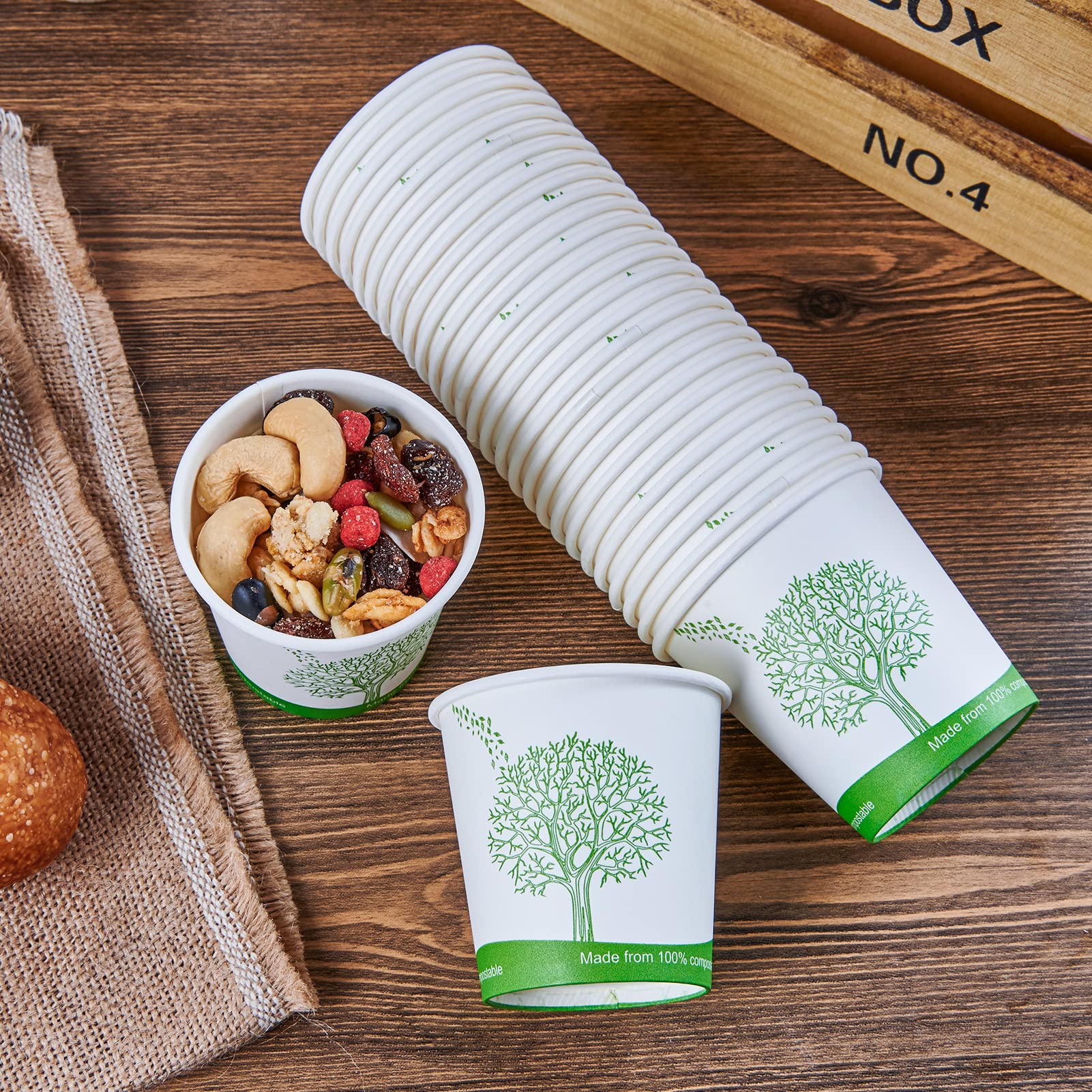 Paper Eco - friendly Compostable Cups｜Leak - Resistant, BPA - Free - ECOlipak