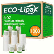 Paper Eco-friendly Compostable Cups｜Leak-Resistant, BPA-Free - ECO-Lipak