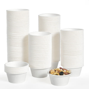 Round Leak - Resistant Sugarcane Compostable Souffle Cups｜BPI Certified, BPA - Free - ECOlipak