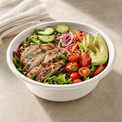 SALE | 20 oz White Durable Sugarcane Compostable Bowls｜BPI Certified, PFAS-Free, BPA-Free - ECO-Lipak