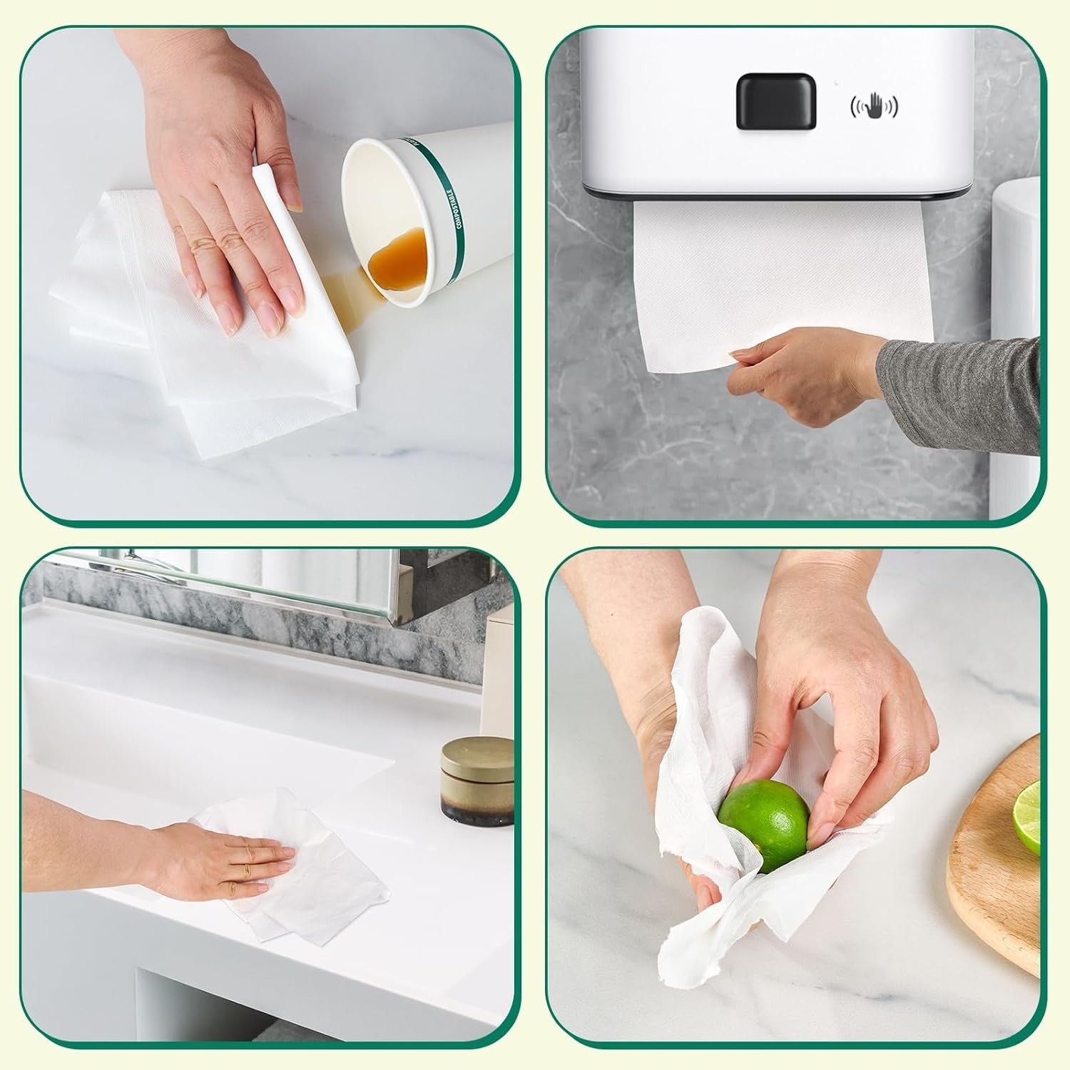 TAD Paper Towels 10inch x 800 Sheets, 6 Rolls | Commercial Automatic Dispenser Towels - ECO-Lipak