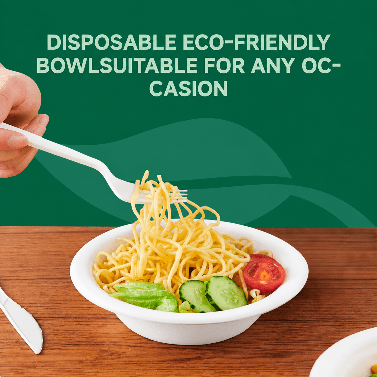 White All-in-One Food & Drink Serving Set for Catering & Gatherings - ECO-Lipak