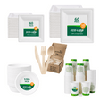 White Multi-Course Tableware Set for Weddings, Receptions & Celebrations - ECO-Lipak