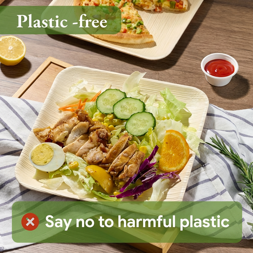 Wholesale 10" Square Palm Leaf Plates – 600/Carton - ECOlipak