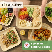 Wholesale 6" Square Palm Leaf Plates – 600/Carton - ECOlipak